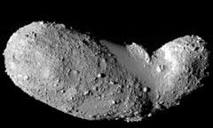 Image of the Asteroid Itokawa taken by the Japanese spacecraft Hayabusa.