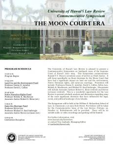 Moon Court Symposium Flyer