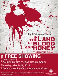 UH West O‘ahu presents In the Land of Blood and Honey 