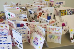 Handmade greeting cards for keiki fighting life-threatening illness.