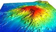 A 3-D map of Turnif Seamount based on newly gathered sonar data. Credit: Christopher Kelley/HURL