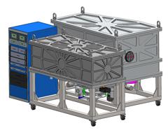 A rendering of the Cryogenic Near Infrared Spectropolarimeter.  Credit: IfA/UH