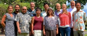 Hydroponics garden partners from UH, Kaua'i CC, Grand Hyatt Kaua'i, and Kawailoa Development.