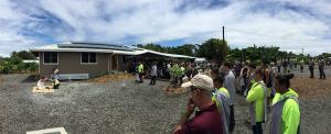 Dedication ceremony of the 49th Model Home built by Hawaii CC students.