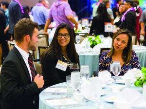 Students enjoy an evening of networking and mentoring.